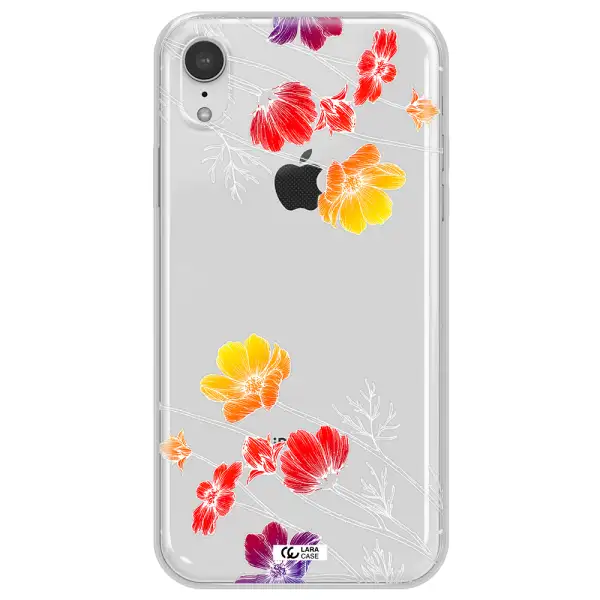 Hibiscus Flower Apple iPhone XR Clear TPU Case