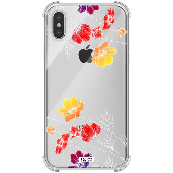 Hibiscus Flower Apple iPhone XS Clear PC Case