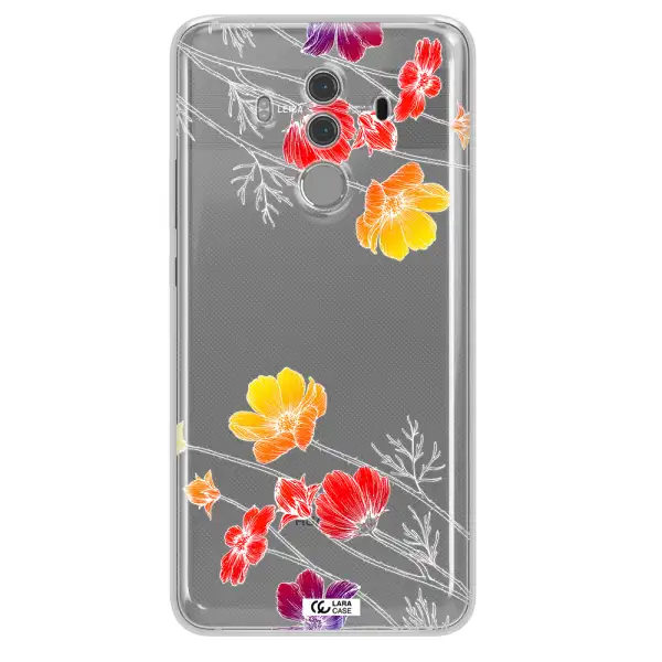 Hibiscus Flower Huawei Mate 10 Pro Clear TPU Case