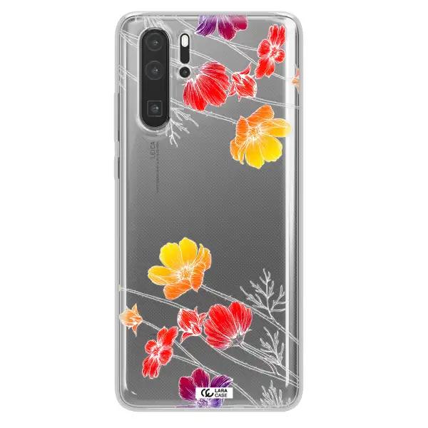 Hibiscus Flower Huawei P30 Pro Clear TPU Case