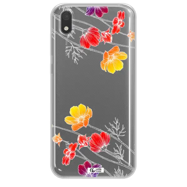Hibiscus Flower Huawei Y5 2019 Clear TPU Case