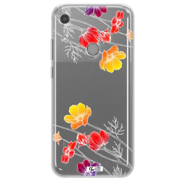 Hibiscus Flower Huawei Y6S Clear TPU Case