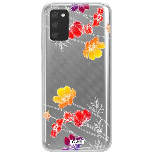Hibiscus Flower Samsung A03S Clear TPU Case