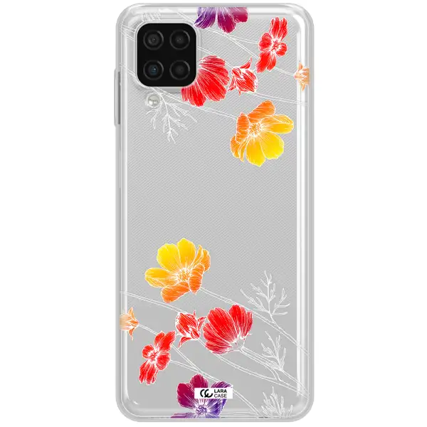 Hibiscus Flower Samsung A12 4g Clear TPU Case