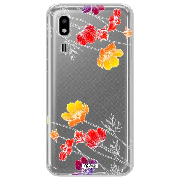 Hibiscus Flower Samsung A2 Core Clear TPU Case
