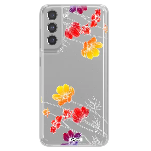 Hibiscus Flower Samsung A21 Fe Clear TPU Case
