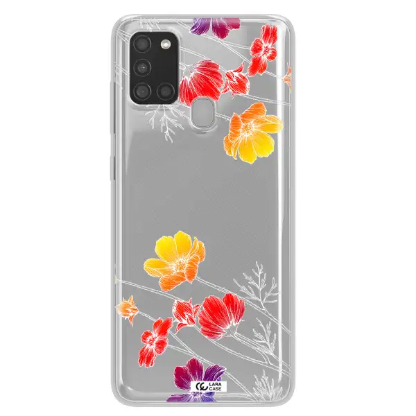 Hibiscus Flower Samsung A21S Clear TPU Case