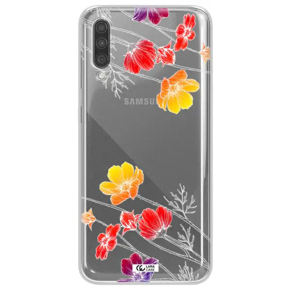 Hibiscus Flower Samsung A30S Clear TPU Case