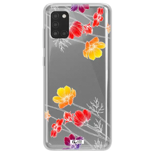 Hibiscus Flower Samsung A31 Clear TPU Case