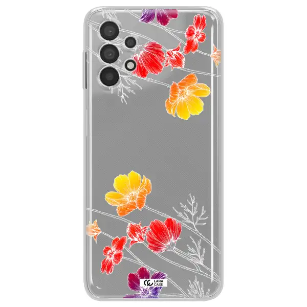Hibiscus Flower Samsung A32 Clear TPU Case