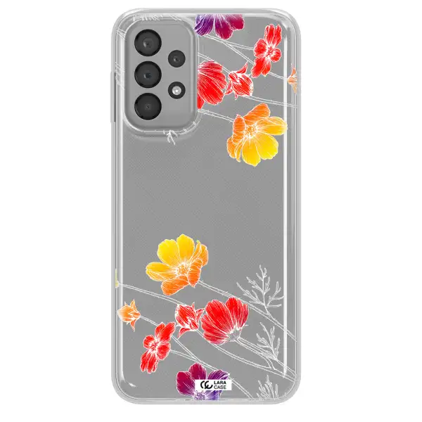 Hibiscus Flower Samsung A33 Clear TPU Case