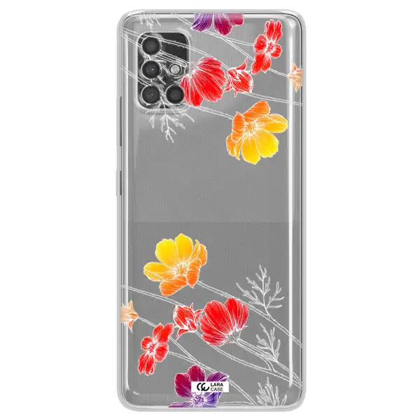 Hibiscus Flower Samsung A40S Clear Tpu Case