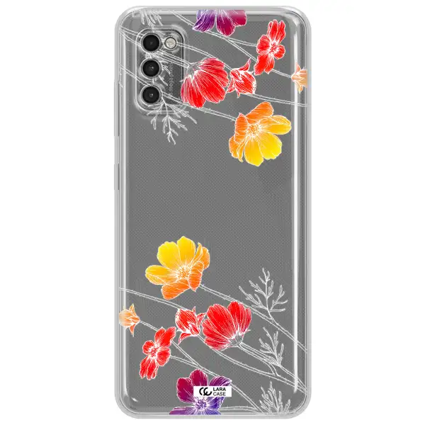 Hibiscus Flower Samsung A41 Clear Tpu Case