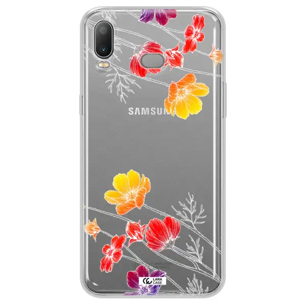 Hibiscus Flower Samsung A6S Clear TPU Case