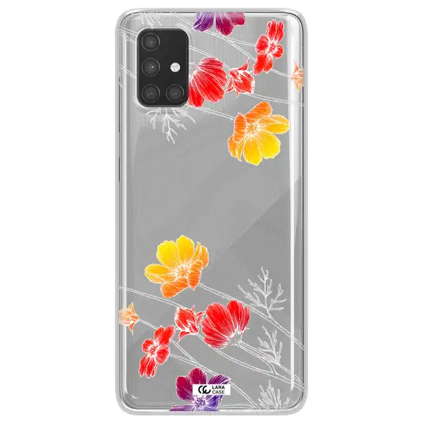 Hibiscus Flower Samsung A71 Clear TPU Case