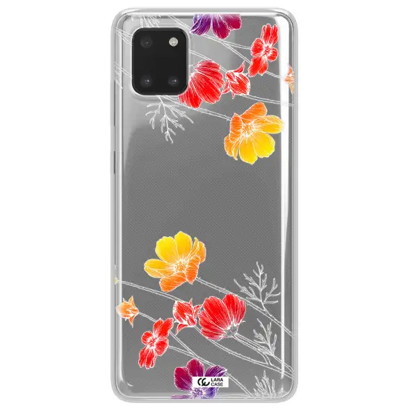 Hibiscus Flower Samsung A81 Clear TPU Case