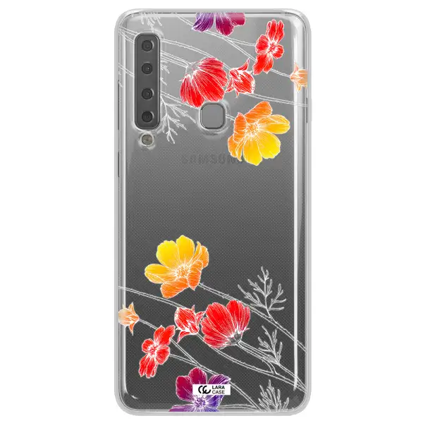 Hibiscus Flower Samsung A9 2018 Clear TPU Case