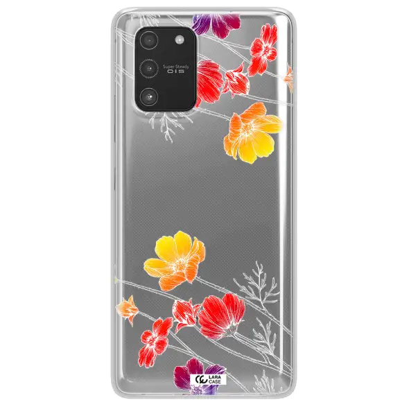 Hibiscus Flower Samsung A91 Clear TPU Case