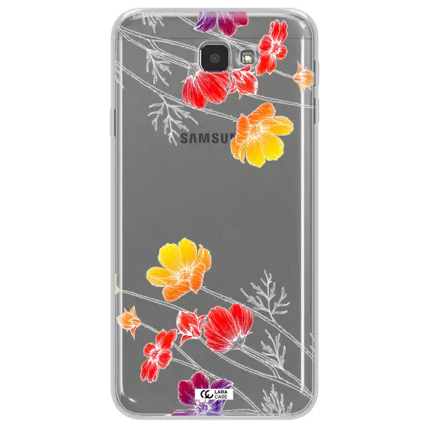 Hibiscus Flower Samsung J7 Prim Clear TPU Case