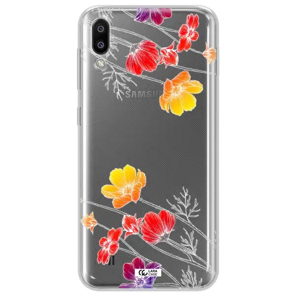 Hibiscus Flower Samsung M10 Clear TPU Case