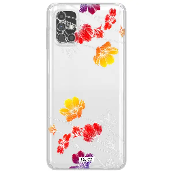 Hibiscus Flower Samsung M51 Clear TPU Case