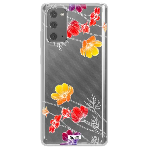 Hibiscus Flower Samsung Note 20 Clear TPU Case