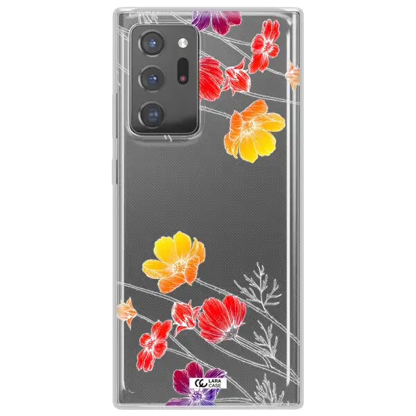 Hibiscus Flower Samsung Note 20 Ultra Clear TPU Case