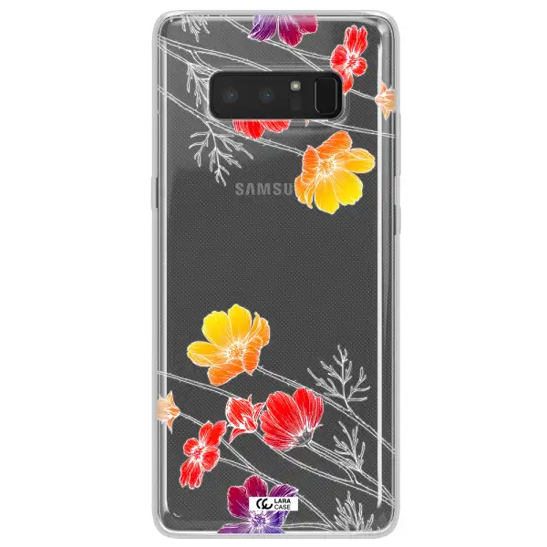 Hibiscus Flower Samsung Note 8 Clear TPU Case