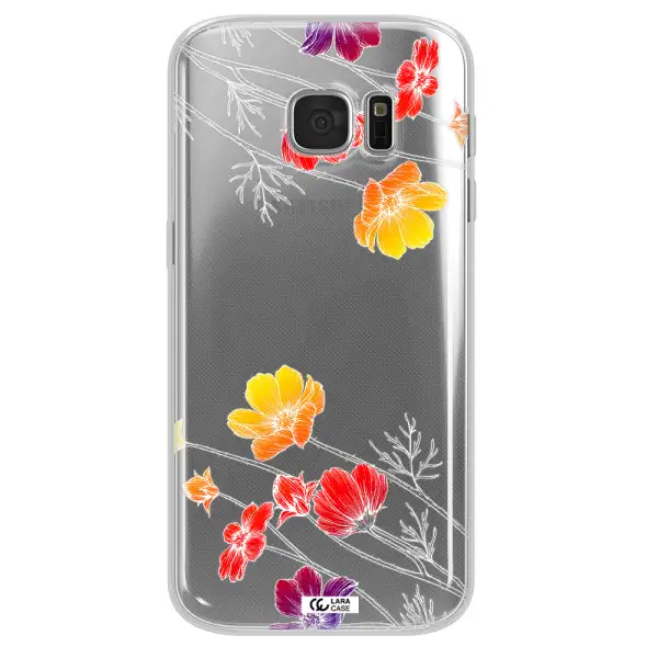 Hibiscus Flower Samsung S 7 Clear TPU Case