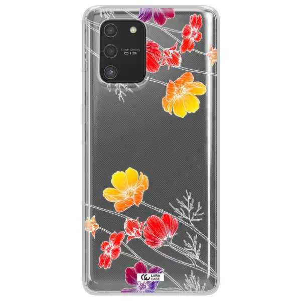 Hibiscus Flower Samsung S10 Lite Clear TPU Case