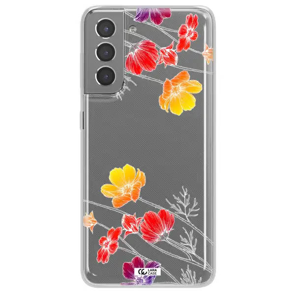 Hibiscus Flower Samsung S21 Clear TPU Case