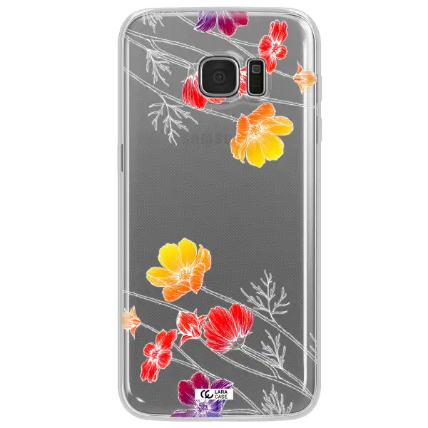 Hibiscus Flower Samsung S7 Edge Clear TPU Case