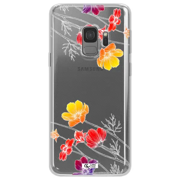 Hibiscus Flower Samsung S9 Clear TPU Case