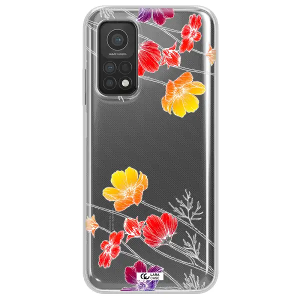 Hibiscus Flower Xiaomi Mi 10T Clear TPU Case