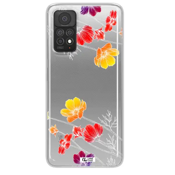 Hibiscus Flower Xiaomi Note 11 Pro Clear TPU Case