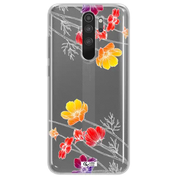 Hibiscus Flower Xiaomi Note 8 Pro Clear TPU Case