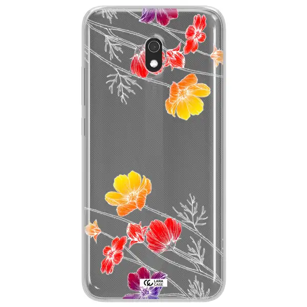 Hibiscus Flower Xiaomi Redmi 8A Clear TPU Case