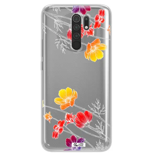 Hibiscus Flower Xiaomi Redmi 9 Clear TPU Case