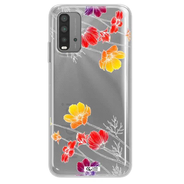 Hibiscus Flower Xiaomi Redmi 9T Clear TPU Case