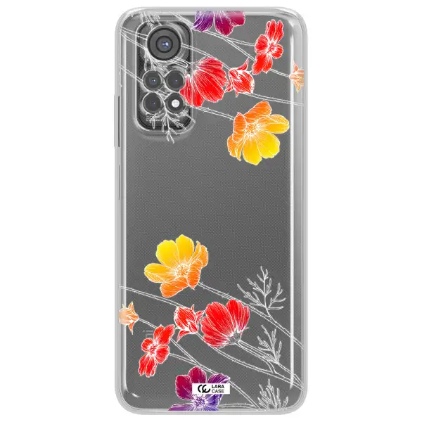 Hibiscus Flower Xiaomi Redmi Note 11S Clear Tpu Case