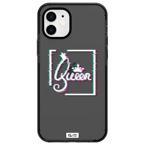 Queen Apple iPhone 11 impact Smoke Black Case