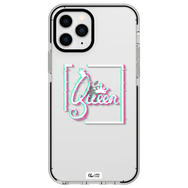 Queen Apple iPhone 11 pro impact black border Case