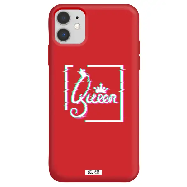 Queen Apple iPhone 11 Silicone Imperial Red Case