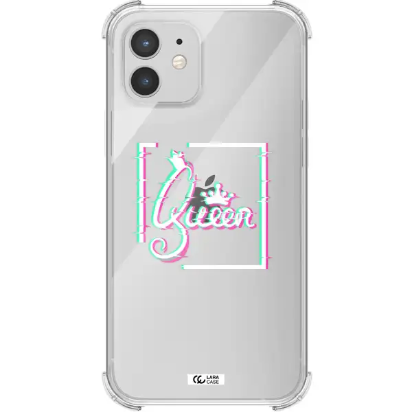 Queen Apple iPhone 12 Clear PC Case