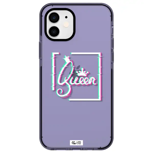 Queen Apple iPhone 12 impact Lilac Case