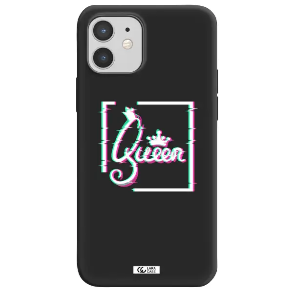 Queen Apple iPhone 12 mini Silicone black Case