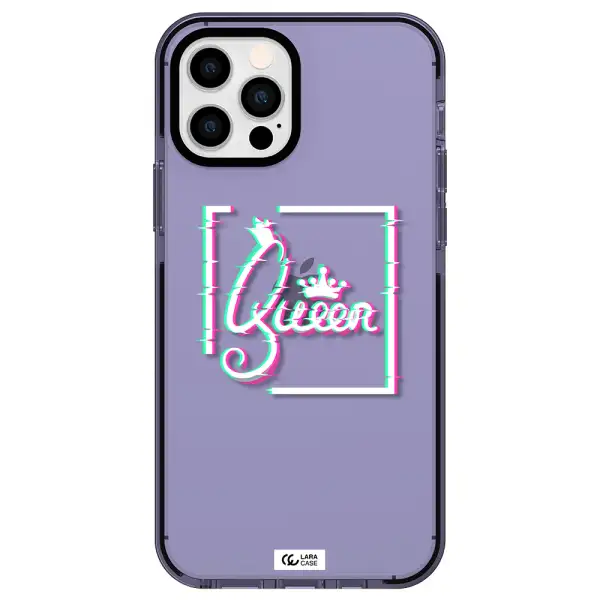 Queen Apple iPhone 12 pro impact Lilac Case