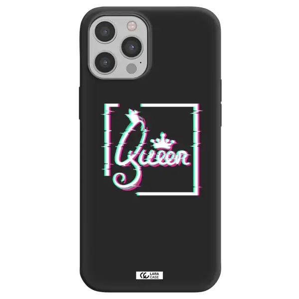 Queen Apple iPhone 12 pro max Silicone black Case