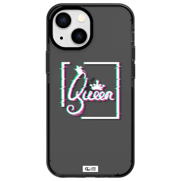 Queen Apple iPhone 13 mini impact Smoke Black Case
