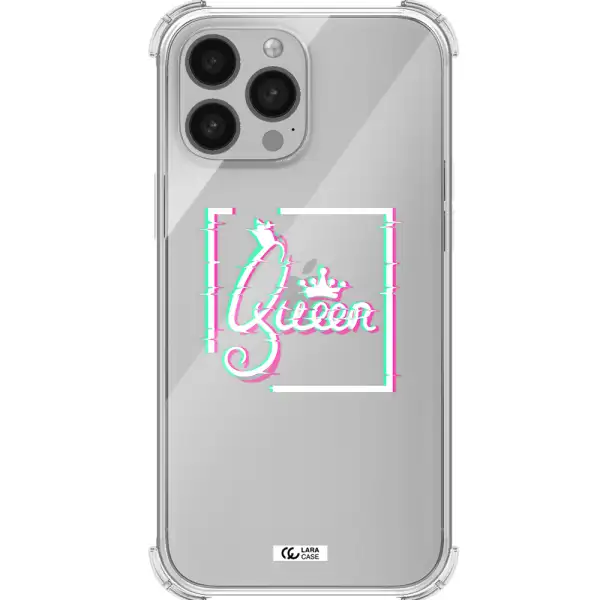 Queen Apple iPhone 13 Pro Max Clear PC Case
